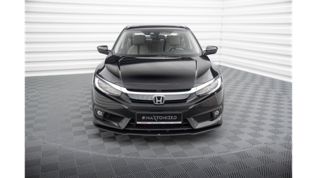 Street Pro Front Splitter Honda Civic Mk10 Black