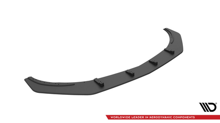 Street Pro Front Splitter Mercedes-Benz A 45 AMG Aero W176 Facelift Black-Red