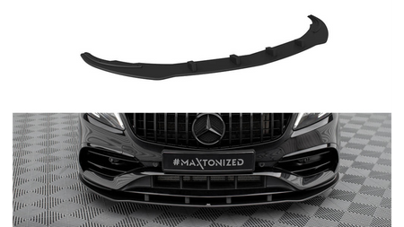 Street Pro Front Splitter Mercedes-Benz A AMG-Line W176 Facelift Black-Red