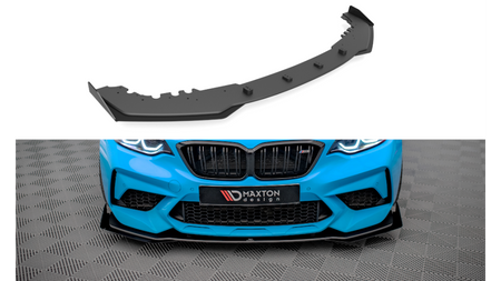 Street Pro Front Splitter V.1 + Flaps BMW M2 Competition F87 Black + Gloss Flaps