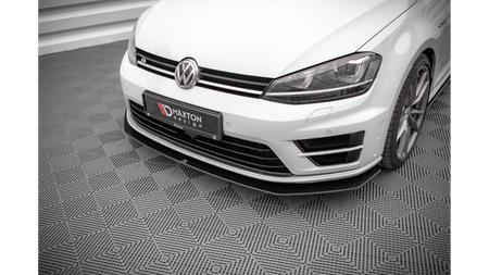 Street Pro Front Splitter V.2 Volkswagen Golf R Mk7 Black-Red