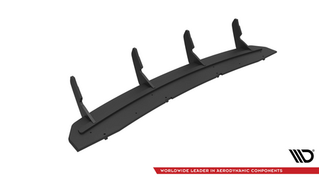 Street Pro Rear Diffuser Audi A7 C7 Black-Red