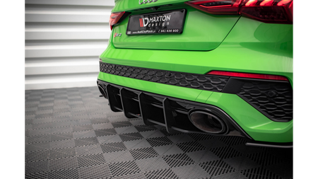 Street Pro Rear Diffuser Audi RS3 Sedan 8Y Black