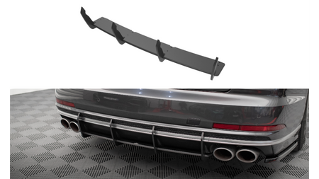 Street Pro Rear Diffuser Audi S8 D5 Black-Red