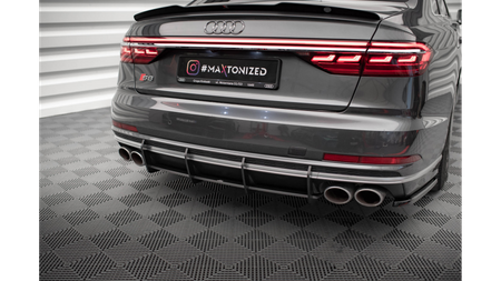 Street Pro Rear Diffuser Audi S8 D5 Black-Red