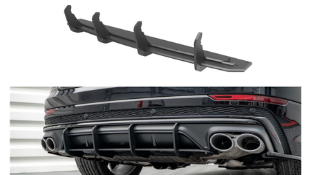 Street Pro Rear Diffuser Audi SQ8 Mk1 Black-Red