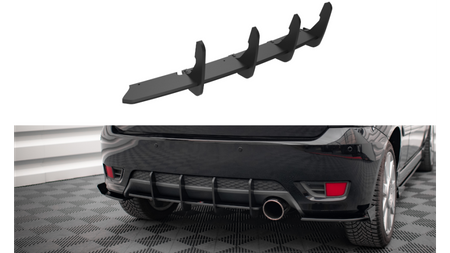 Street Pro Rear Diffuser Ford Fiesta ST Mk6 Black-Red