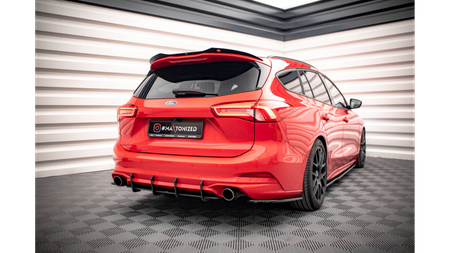 Street Pro Rear Diffuser Ford Focus Estate ST Mk4 Red