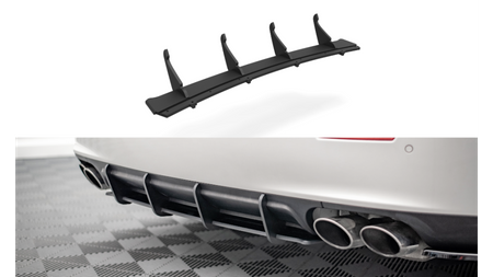 Street Pro Rear Diffuser Maserati Ghibli Mk3 Black-Red