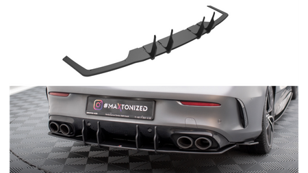 Street Pro Rear Diffuser Mercedes-AMG C43 Coupe C205 Facelift Black-Red