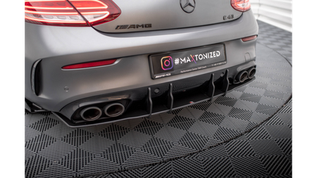 Street Pro Rear Diffuser Mercedes-AMG C43 Coupe C205 Facelift Red