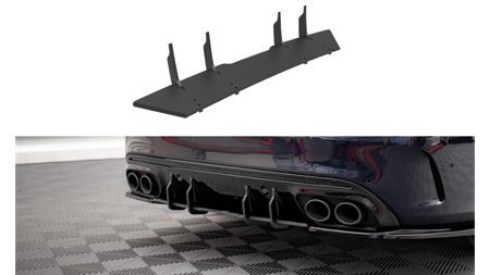 Street Pro Rear Diffuser Mercedes-Benz C 43 Sedan W205 Facelift Red