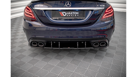 Street Pro Rear Diffuser Mercedes-Benz C 43 Sedan W205 Facelift Red