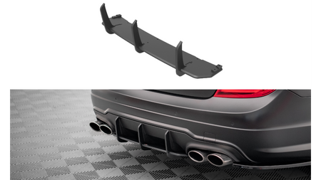 Street Pro Rear Diffuser Mercedes-Benz C Coupe AMG-Line C204 Black