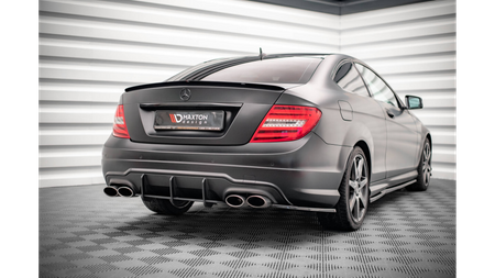 Street Pro Rear Diffuser Mercedes-Benz C Coupe AMG-Line C204 Black