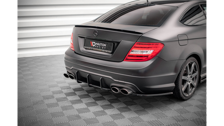 Street Pro Rear Diffuser Mercedes-Benz C Coupe AMG-Line C204 Black-Red