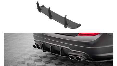 Street Pro Rear Diffuser Mercedes-Benz C Coupe AMG-Line C204 Red