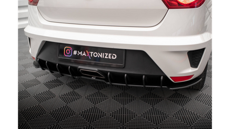 Street Pro Rear Diffuser Seat Ibiza Cupra Sport Coupe Mk4 Black-Red