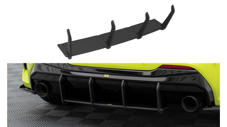 Street Pro Rear Diffuser V.1 BMW 1 F40 M-Pack / M135i Black-Red