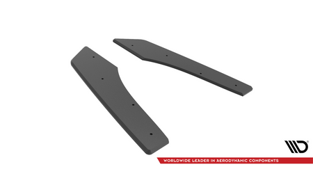 Street Pro Rear Side Splitters Audi RS5 F5 Facelift Black