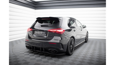 Street Pro Rear Side Splitters Mercedes-AMG A35 Hatchback W177 Black