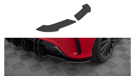 Street Pro Rear Side Splitters Mercedes-Benz A 45 AMG W176 Facelift Black