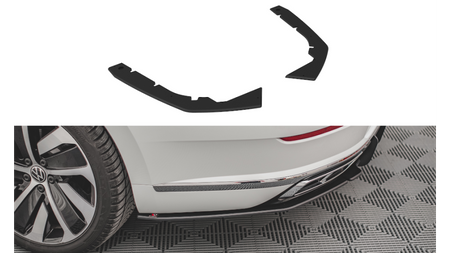 Street Pro Rear Side Splitters Volkswagen Arteon R-Line Facelift Black