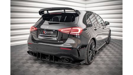 Street Pro Rear Valance + Flaps Mercedes A35 AMG Hatchback Aero Pack W177 Red + Gloss Flaps