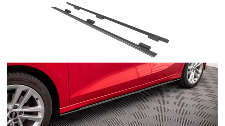 Street Pro Side Skirts Diffusers Audi A3 8Y Black