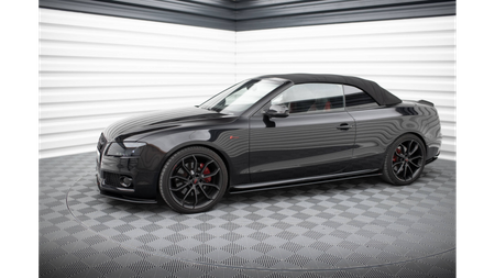 Street Pro Side Skirts Diffusers Audi A5 / A5 S-Line / S5 Coupe / Cabrio 8T / 8T Facelift Black