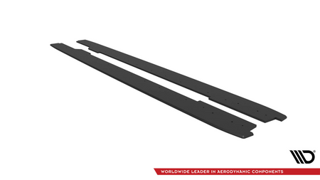 Street Pro Side Skirts Diffusers Audi A5 / A5 S-Line / S5 Coupe / Cabrio 8T / 8T Facelift Black