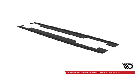 Street Pro Side Skirts Diffusers Audi A7 S-Line C7 Black