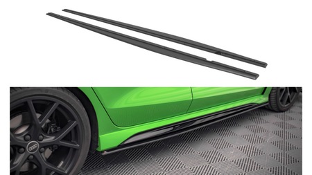 Street Pro Side Skirts Diffusers Audi RS3 Sedan 8Y Black