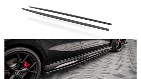 Street Pro Side Skirts Diffusers Audi RS3 Sportback 8Y Black