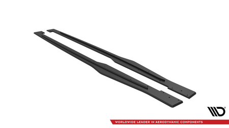 Street Pro Side Skirts Diffusers Audi TT S / S-Line 8S Black-Red