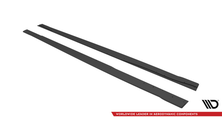 Street Pro Side Skirts Diffusers Mercedes A35 AMG / AMG-Line Aero Pack W177 Black