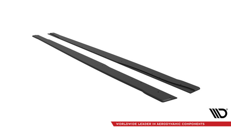 Street Pro Side Skirts Diffusers Mercedes-AMG A35 W177 Facelift Black