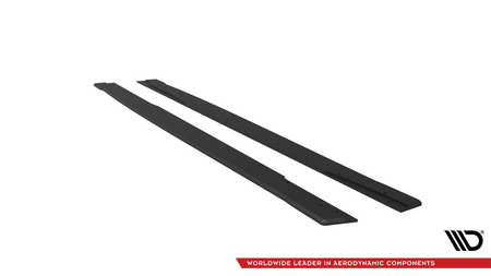 Street Pro Side Skirts Diffusers Mercedes-AMG A35 W177 Facelift Black