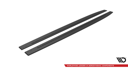 Street Pro Side Skirts Diffusers Mercedes-AMG C43 Coupe C205 Facelift Black