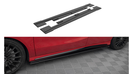 Street Pro Side Skirts Diffusers Mercedes-Benz A 45 AMG W176 Facelift Black