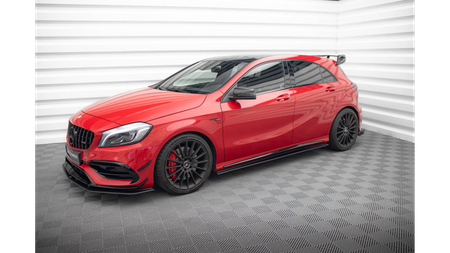 Street Pro Side Skirts Diffusers Mercedes-Benz A 45 AMG W176 Facelift Black