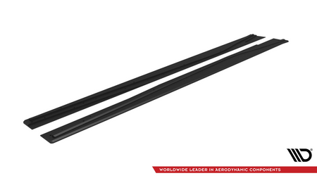 Street Pro Side Skirts Diffusers Mercedes-Benz A AMG-Line W176 Facelift Black