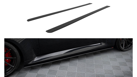 Street Pro Side Skirts Diffusers V.1 BMW M2 G87 Black-Red