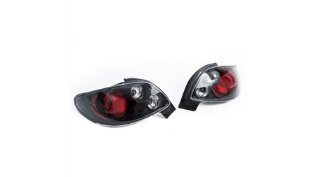 Tail Lights Black suitable for PEUGEOT 206 CC (2D) 1998-now