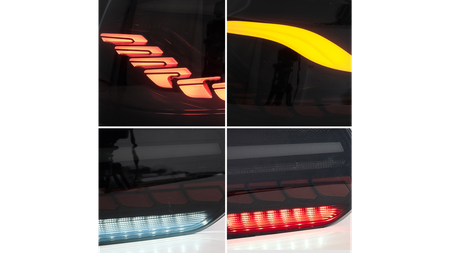 Tail Lights Dynamic LED Smoke suitable for VW GOLF VI 2008-2013