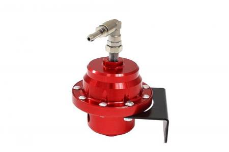 TurboWorks Fuel pressure regulator Racing AN6 with gauge Red