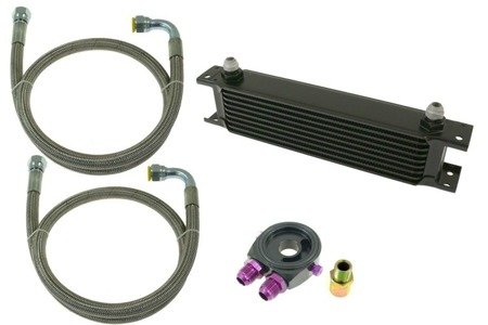 TurboWorks Oil Cooler Kit 13-rows 260x100x50 AN10 Black