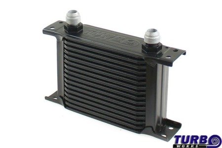 TurboWorks Oil Cooler Kit Slim 16-rows 140x125x50 AN10 Black