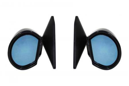 Universal Mirrors K-20 Black Manual Blue Glass