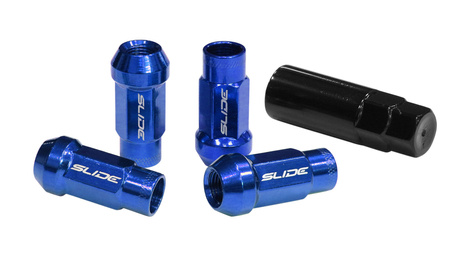 Wheel lug nuts SLIDE JDM M12x1,25 Blue